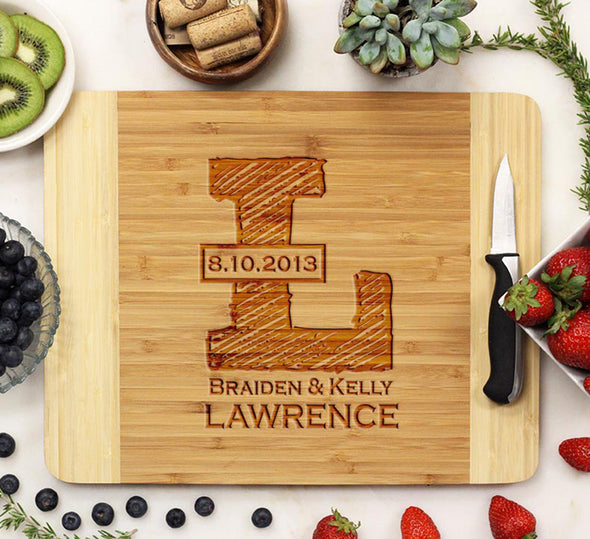 Cutting Board "Lawrence Sketch Initial"