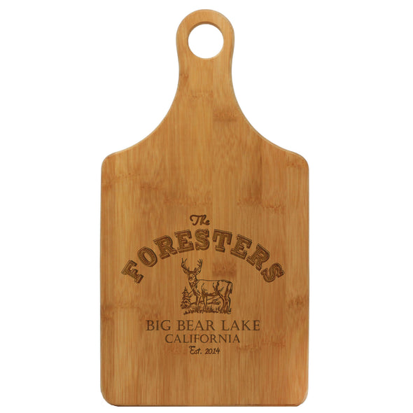 Paddle Cutting Board "Foresters - Deer"