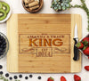 Cutting Board "King - Fancy Border"