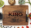 Cutting Board "King - Fancy Border"