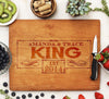 Cutting Board "King - Fancy Border"