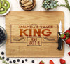 Cutting Board "King - Fancy Border"