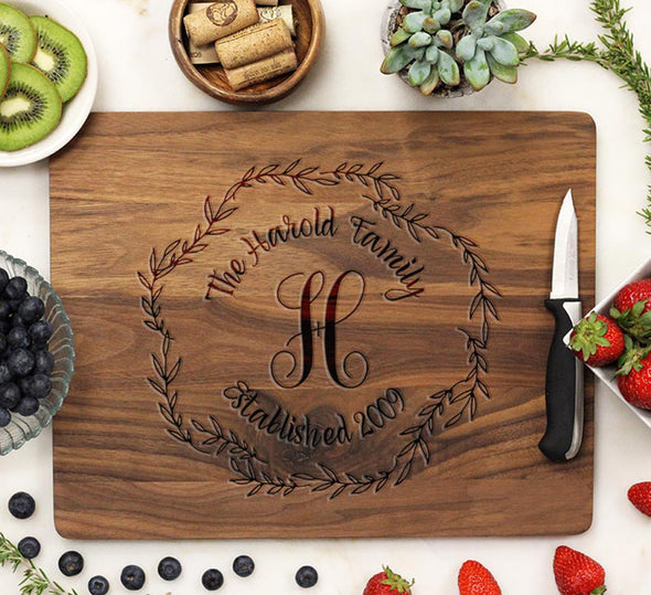 Walnut Engraved Cutting Board 