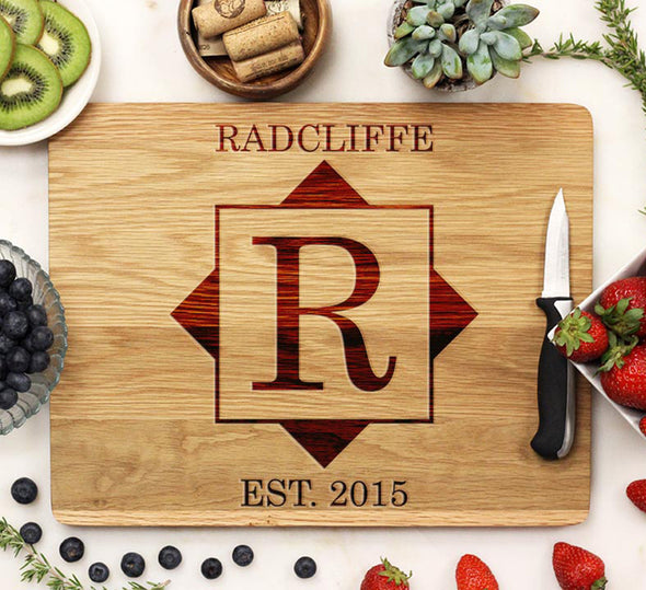 Cutting Board "Radcliffe Square Design"