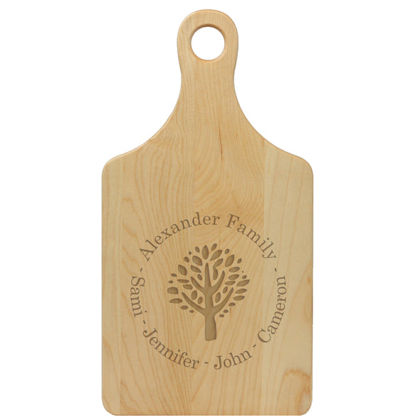 Paddle Cutting Board "Alexander Family Tree"