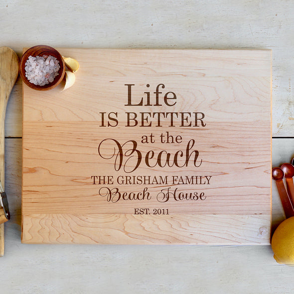 Cutting Board "Life is Better at the Beach"