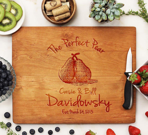 Cherry Engraved Cutting Board