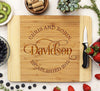 Swirly Last Name Personalized Cutting Board