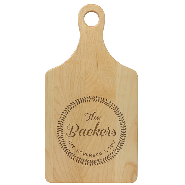 Paddle Cutting Board "Backers Leaf Circle"