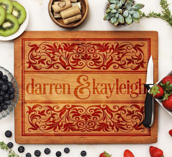 Cherry Engraved Cutting Board