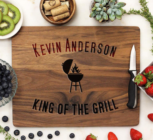 Cutting Board "Kevin Anderson, King of the Grill"