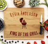 Cutting Board "Kevin Anderson, King of the Grill"