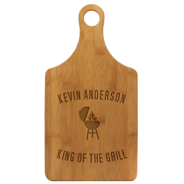 Paddle Cutting Board "Kevin Anderson, King of the Grill"