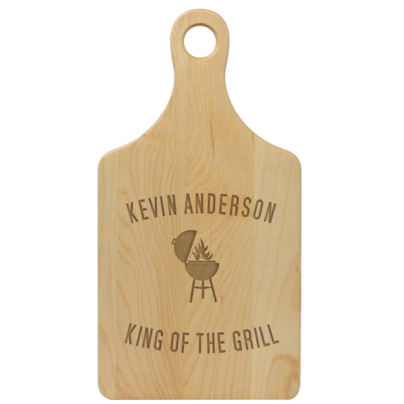 Paddle Cutting Board "Kevin Anderson, King of the Grill"