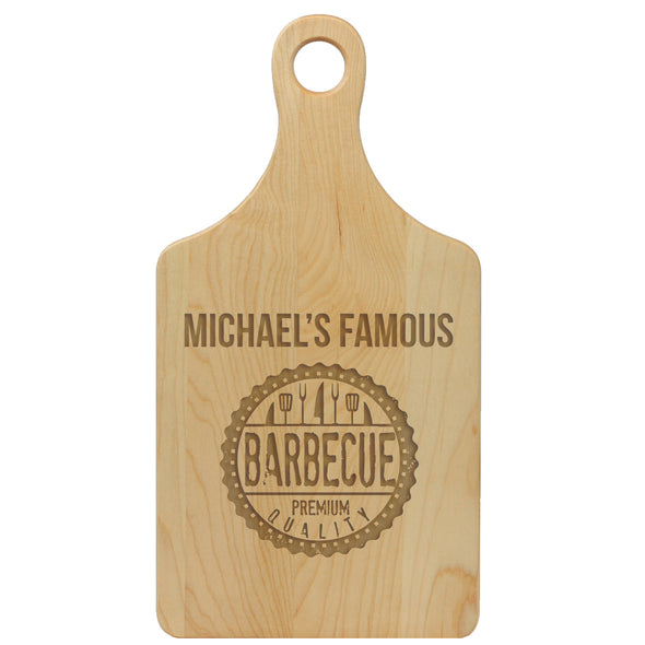 Paddle Cutting Board "Michael's Famous BBQ"