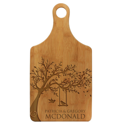 Lovebirds In A Tree Custom Cheese Board