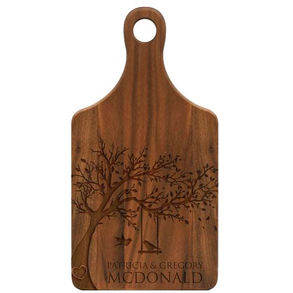 Lovebirds In A Tree Custom Cheese Board