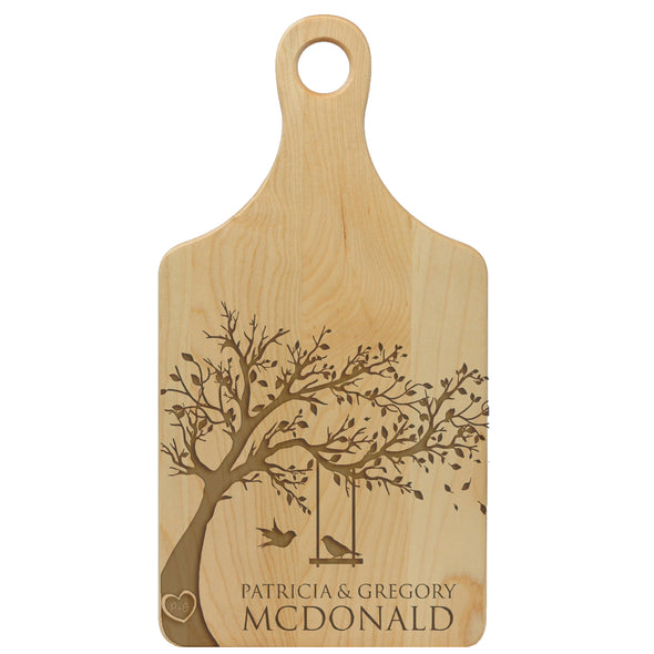 Lovebirds In A Tree Custom Cheese Board