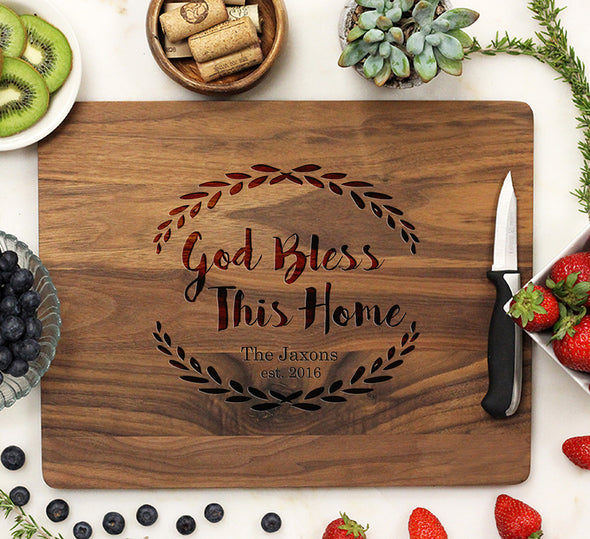 Cutting Board "God Bless This Home"