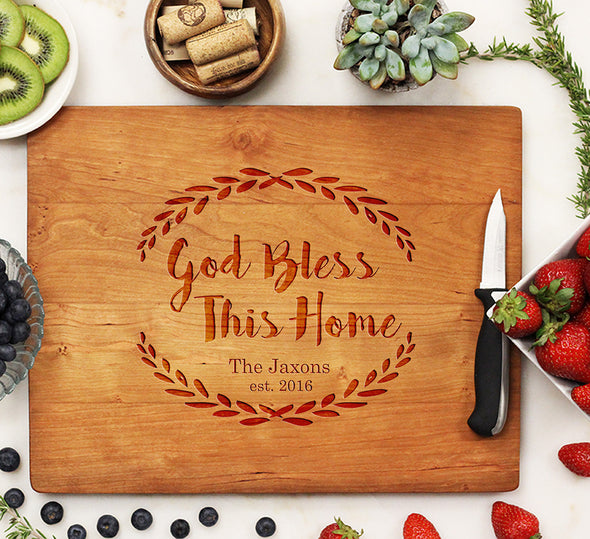 Cutting Board "God Bless This Home"