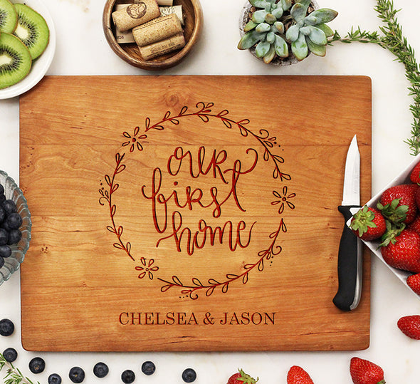 Cutting Board "Our First Home"