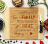 Cutting Board "Family Home Blessing"