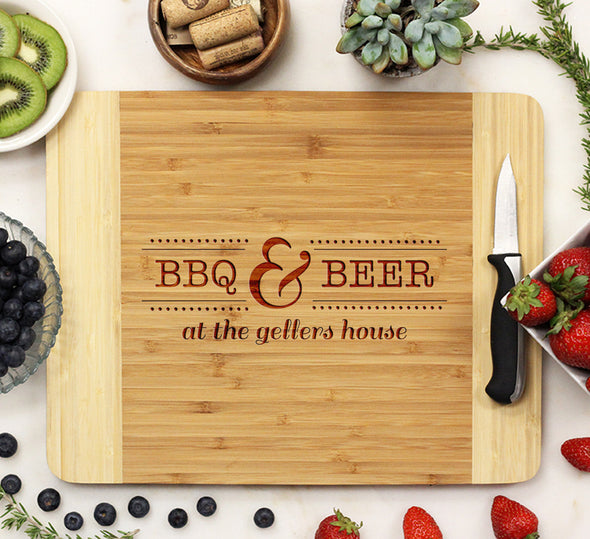 Cutting Board, BBQ & Beer