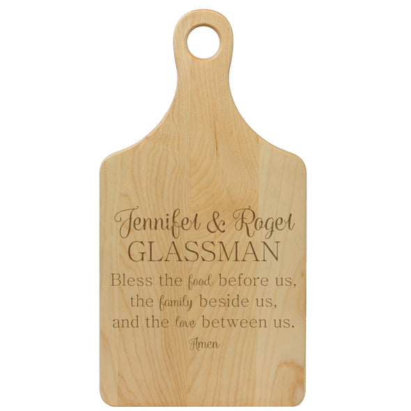 Paddle Cutting Board "Jennifer & Roger Glassman"