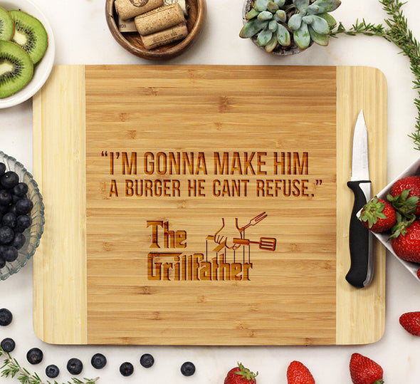 Grill Father "Burger you Can't refuse" - Cutting Board