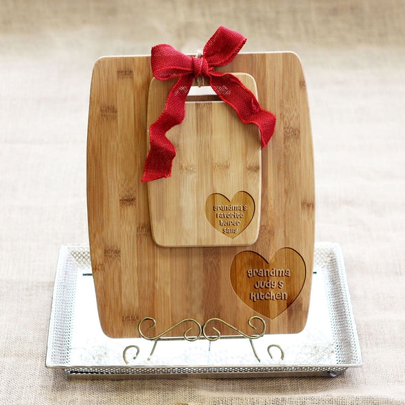 Cutting Board Set - "Grandma's Favorite Helper"