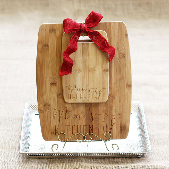 Cutting Board Set - "Mimi's Kitchen & Helper"