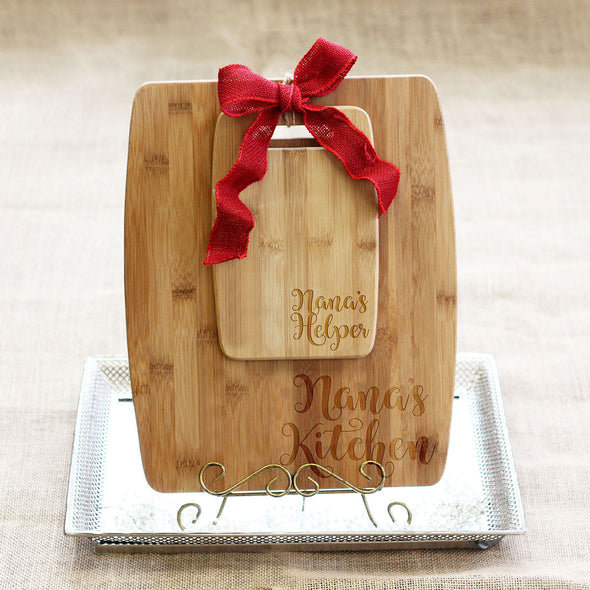 Cutting Board Set - "Nana's Kitchen & Helper"