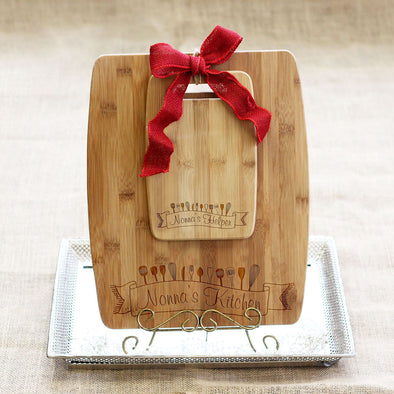 Cutting Board Set - "Nonna's Kitchen & Helper"