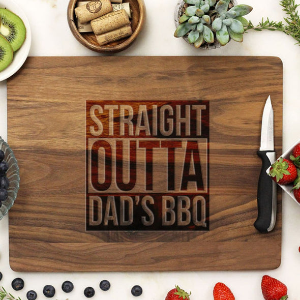 Cutting Board "Straight Outta Dad's BBQ"