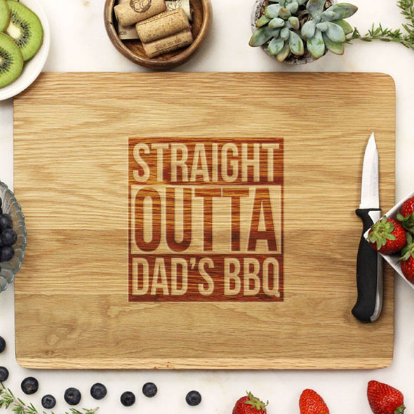 Cutting Board "Straight Outta Dad's BBQ"