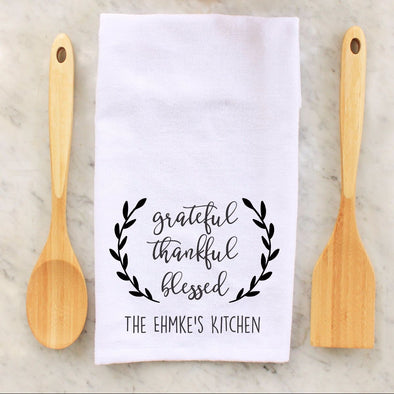 grateful, thankful, blessed, grateful thankful blessed, the ehmke's, ehmke's, the ehmke's kitchen, seasonal towel, seasonal towels, kitchen towels, kitchen, decorative towels, Thanksgiving, thanksgiving, personalized towels, personalized towel, custom towel, custom towels, fall, fall towel, fall towels, personalized towel, personalized towels, personalised towel, personalised towels