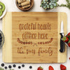 Cutting Board "Grateful Hearts Gather Here"