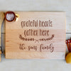 Cutting Board "Grateful Hearts Gather Here"