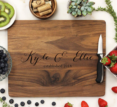 Personalized Walnut Cutting Board, Custom Engraved Cutting Board, Custom Cutting Board