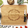 Personalized White Oak Wedding Cutting Board, Custom Cutting Board