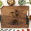 Personalized Walnut Cutting Board, Custom Engraved Cutting Board, Custom Cutting Board