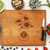 Personalized Cherry Wood Cutting Board, Custom Engraved Cutting Board, Custom Cutting Board 