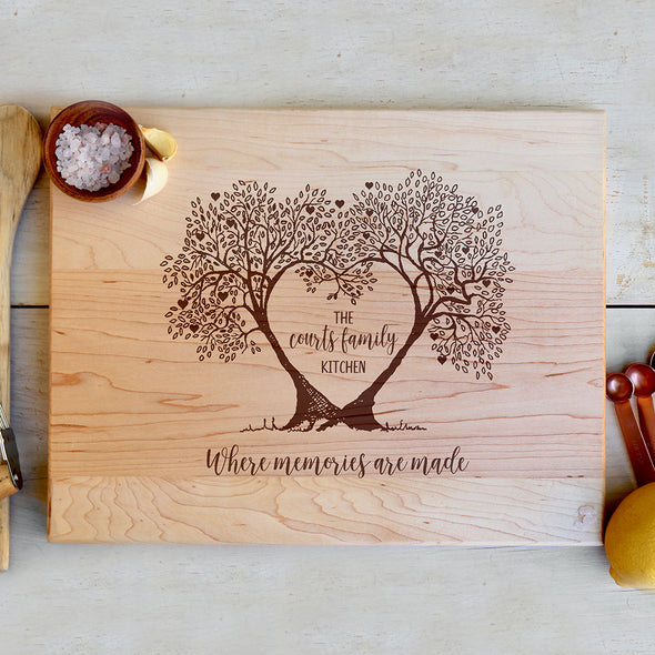 Custom Maple Cutting Board "Where memories are made"