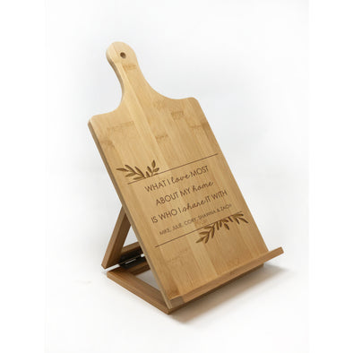 Chefs Easel, Cookbook Holder, Tablet Holder, iPad Holder, Wood Tablet Stand, Recipe Stand, Custom iPad Holder, Mothers Day