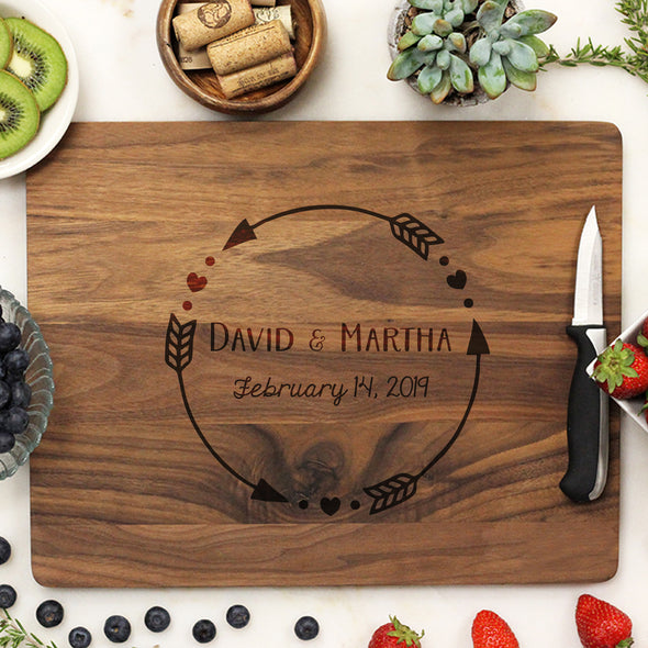 Personalized Walnut Cutting Board, Custom Engraved Cutting Board, Custom Cutting Board