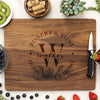 Personalized Walnut Cutting Board, Custom Housewarming Cutting Board, Custom Cutting Board 