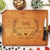 Personalized Cherry Wood Cutting Board, Custom Wedding Cutting Board, Custom Cutting Board