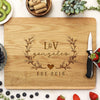 Personalized White Oak Cutting Board, Custom Wedding Cutting Board, Custom Cutting Board