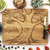 Custom Wedding Cutting Board, Personalized Wedding Cutting Board, Custom Cutting Board "Emily + Byron Reynolds Treea"