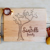 Custom Tree Cutting Board, Custom Engraved Cutting Board with Tree, Personalized Cutting Board "Santelli Family"